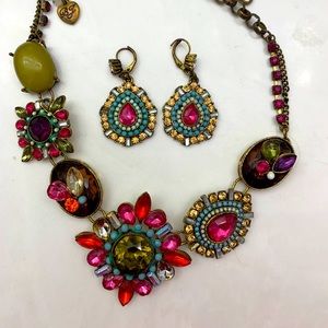Betsy Johnson necklace and earrings